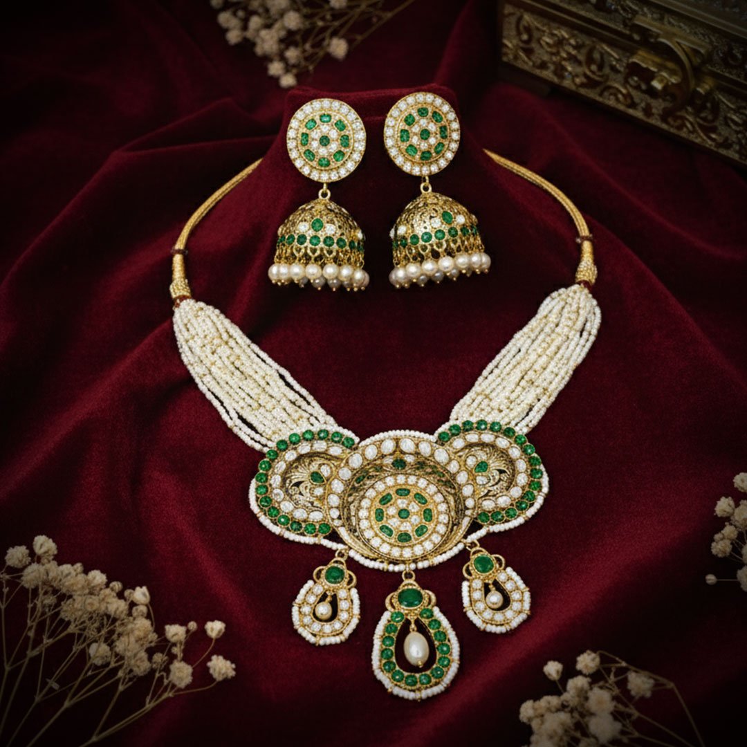 Emerald Enigma Pearl Set