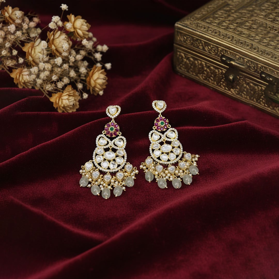 Ruby Emerald Petal Choker