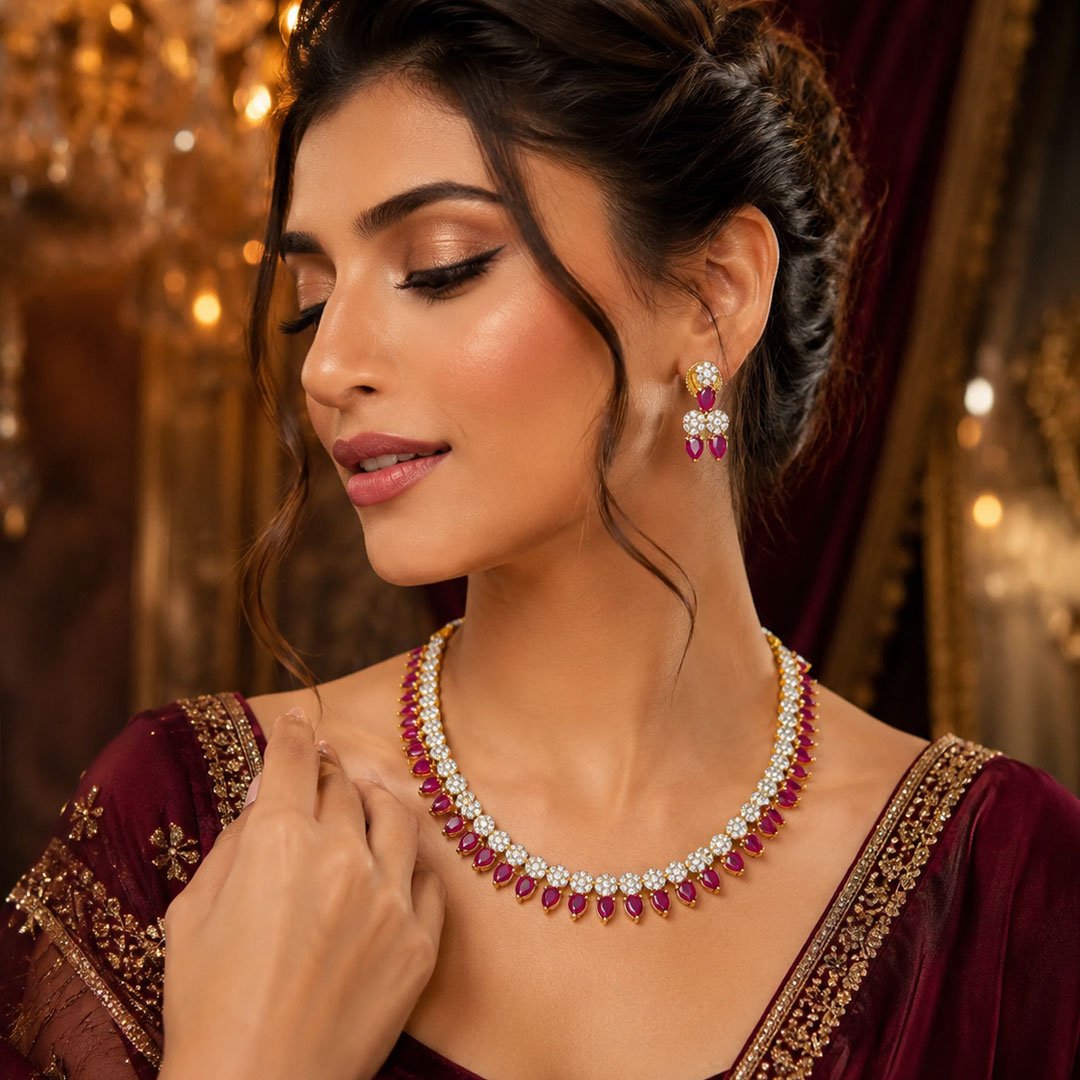 Floral Ruby Set