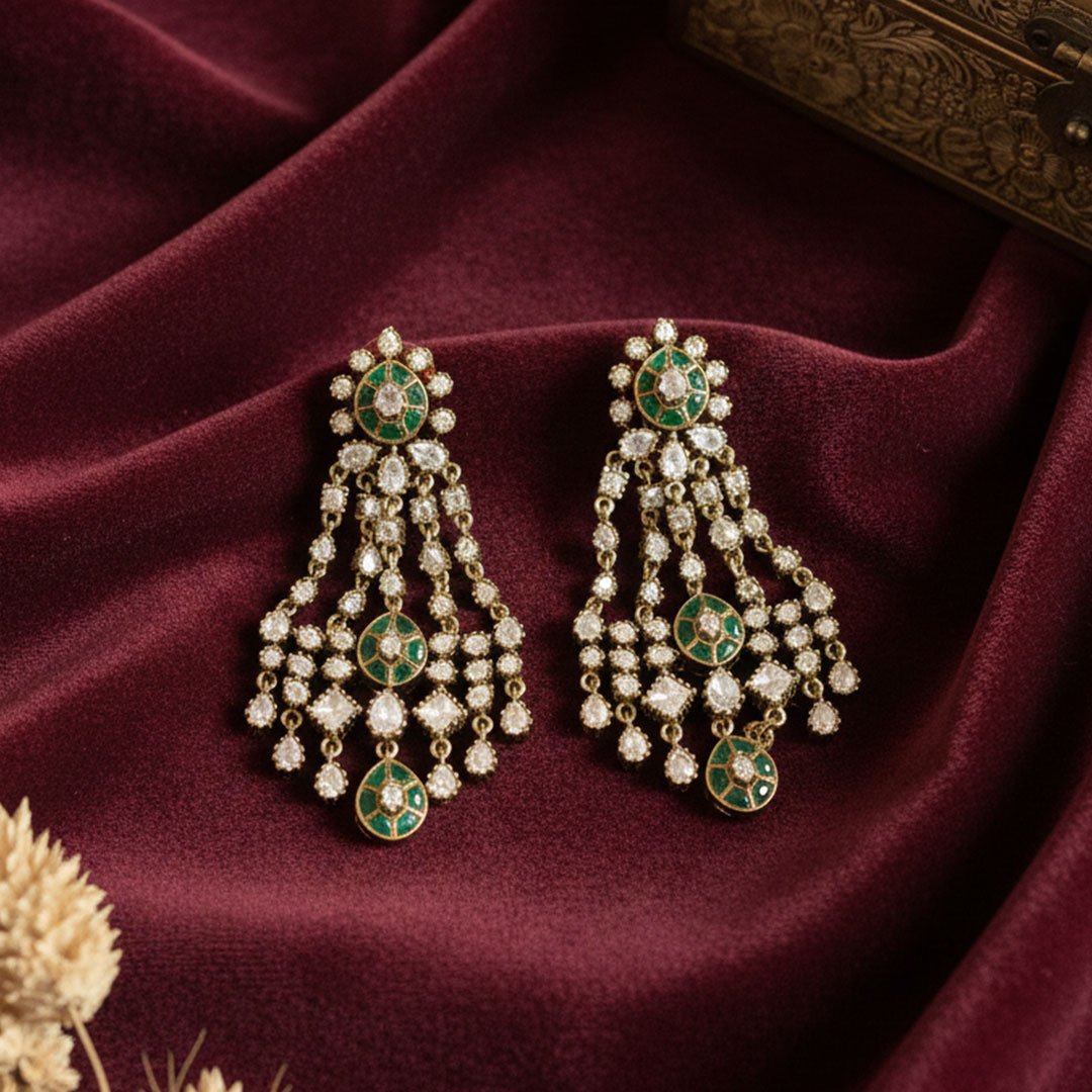 Regal Kundan Jhoomar Drops